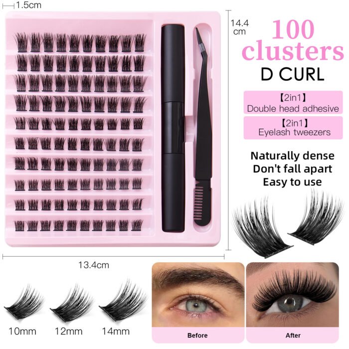 Large Capacity Single Cluster Eyelashes Set